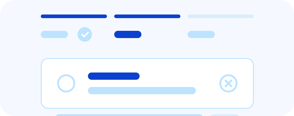 Data entry pattern illustration