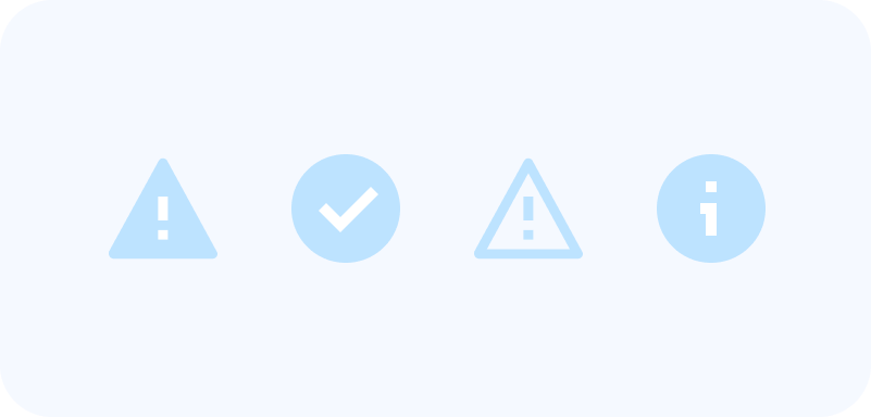 Severity icons component illustration